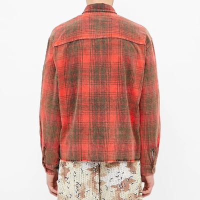 Shop John Elliott Hemi Oversized Shirt In Red