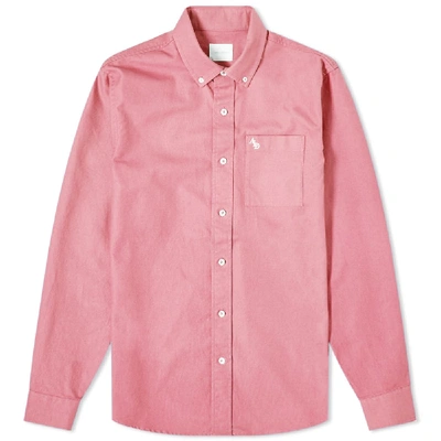 Shop Aimé Leon Dore Solid Oxford Shirt In Pink