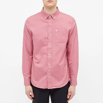 Shop Aimé Leon Dore Solid Oxford Shirt In Pink