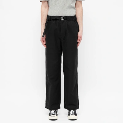 Shop Kenzo Straight Leg Belted Pant In Black