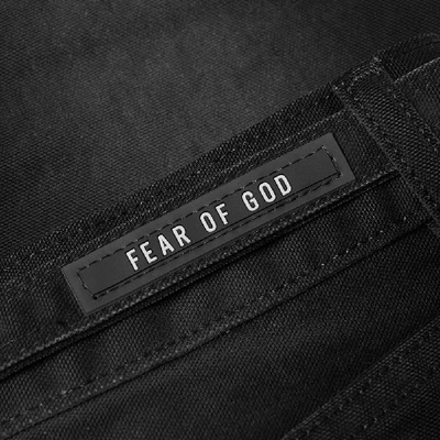 Shop Fear Of God Slim Canvas Pant In Black