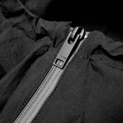 Shop Ambush Full Zip Hooded Logo Jacket In Black