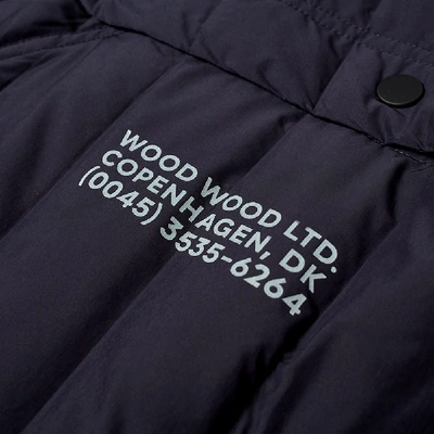 Shop Wood Wood Keanu Padded Jacket In Blue