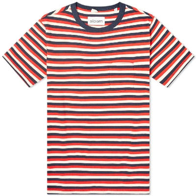 Shop Albam Classic Stripe Tee In Red