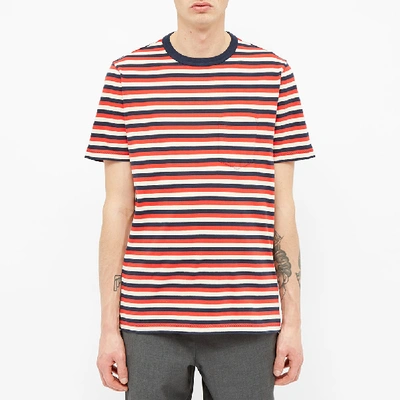 Shop Albam Classic Stripe Tee In Red