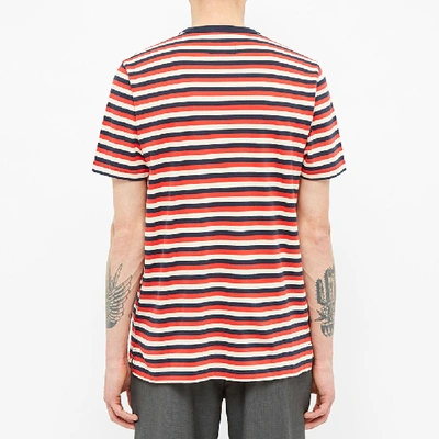 Shop Albam Classic Stripe Tee In Red