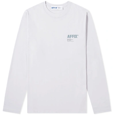 Shop Affix Long Sleeve Basic Tee In Purple