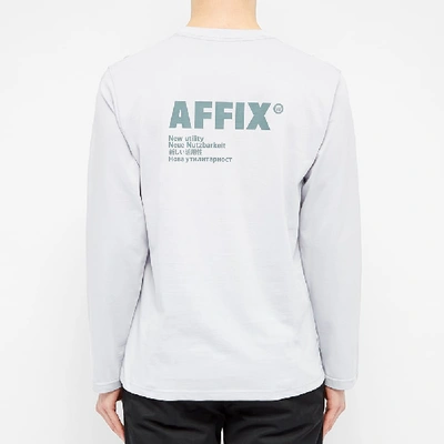 Shop Affix Long Sleeve Basic Tee In Purple