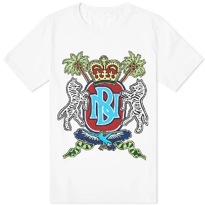 Shop Neil Barrett Coat Of Arms Print Tee In White