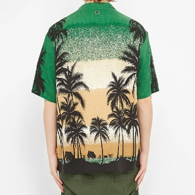 Shop Wooyoungmi Palm Tree Vacation Shirt In Green