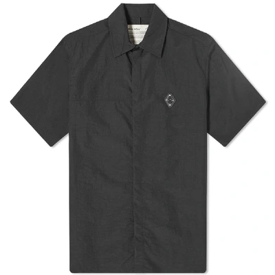 Shop A-cold-wall* Short Sleeve Rhombus Logo Shirt In Black