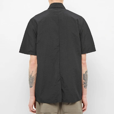 Shop A-cold-wall* Short Sleeve Rhombus Logo Shirt In Black