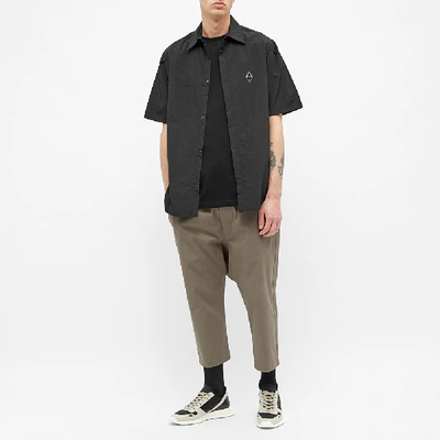 Shop A-cold-wall* Short Sleeve Rhombus Logo Shirt In Black