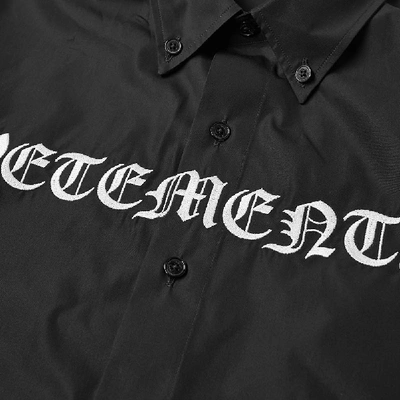 Shop Vetements Gothic  Shirt In Black