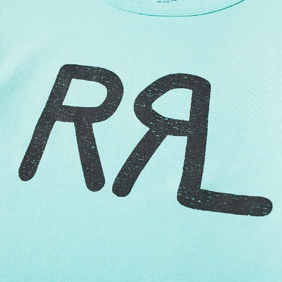 Shop Rrl Logo Tee In Blue