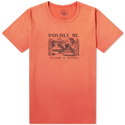 Shop Rrl Double Rl Printed Tee In Red