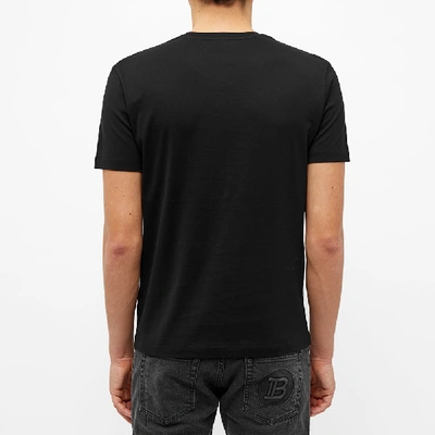 Shop Versace Embroidered Medusa Tee In Black