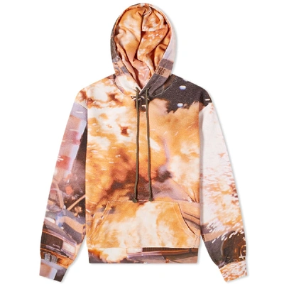 Shop 424 Explosion Hoody In Orange