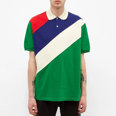 最高の stripe supreme velour 名作GUCCI配色 polo l/s ポロシャツ