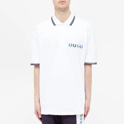 Fred Perry X Beams Twin Tipped Polo Shirt In White | ModeSens