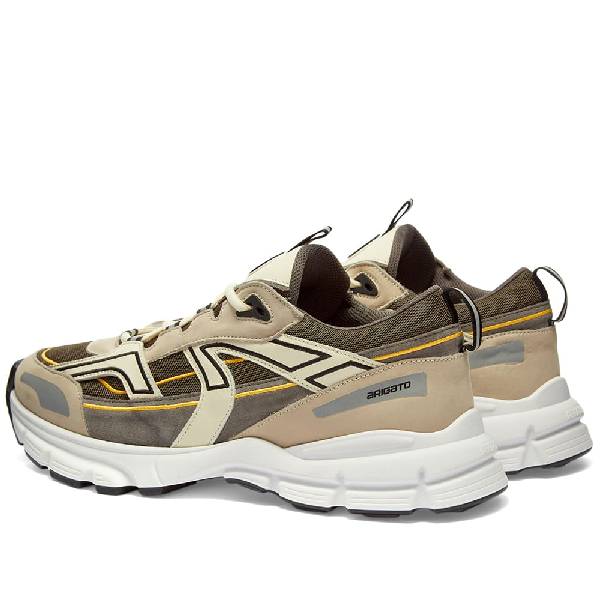 axel arigato white and grey marathon r trail sneakers