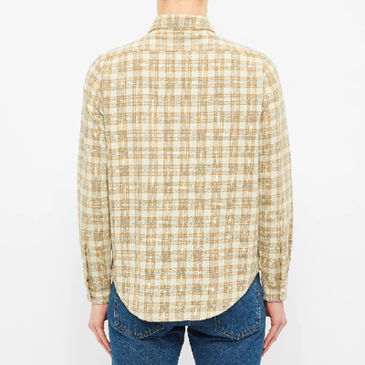 Shop Adsum Oatmeal Plaid Workshirt In Brown