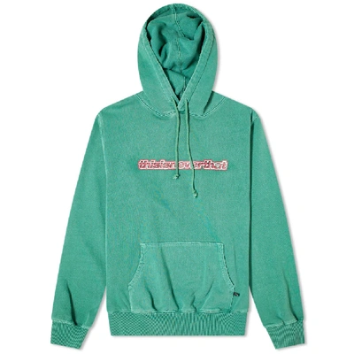 Shop Thisisneverthat Isw Popover Hoody In Green