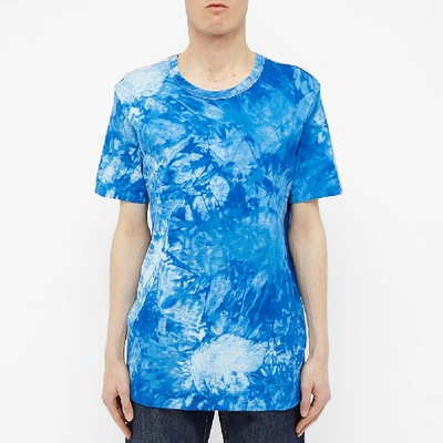 Shop Schiesser Tie Dye Georg Tee In Blue