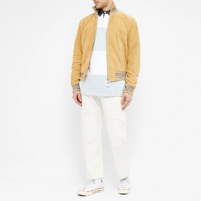 Shop Jw Anderson Neckband Bomber Jacket In Brown