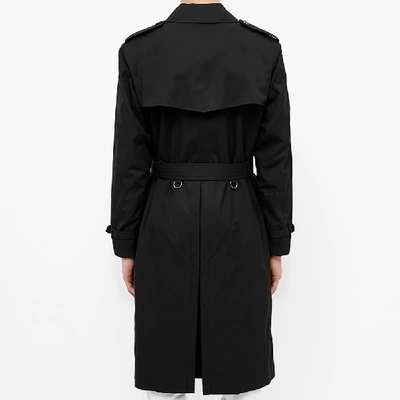 Shop Burberry Kensington Classic Trench Coat In Black