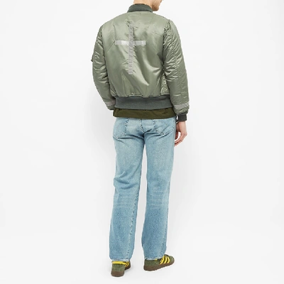 Shop The Real Mccoys The Real Mccoy's Type Ma-1 Laosian Highway Patrol Flight Jacket In Green