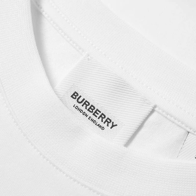 Shop Burberry Zebra Logo Tee In White