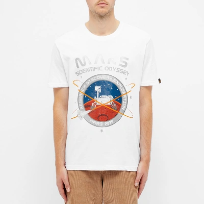 Shop Alpha Industries Mission To Mars Tee In White