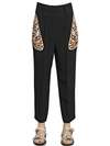 GIVENCHY Butterfly Printed Satin Viscose Crepe, Black