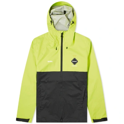 Shop F.c. Real Bristol Rain Jacket In Yellow