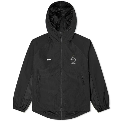 Shop F.c. Real Bristol Separate Wide Jacket In Black