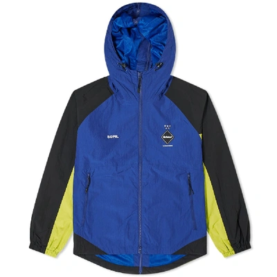 Shop F.c. Real Bristol Separate Wide Jacket In Blue