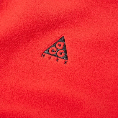 Shop Nike Acg Polar Anorak In Red