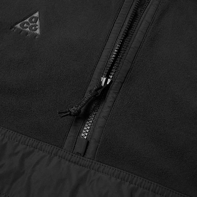 Shop Nike Acg Polar Anorak In Black