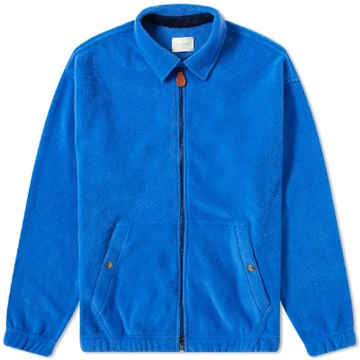 Shop Aimé Leon Dore Fleece Zip Jacket In Blue