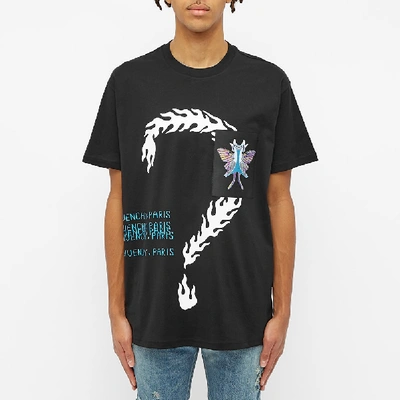 Shop Givenchy Oversized Burning Question Tee In Black