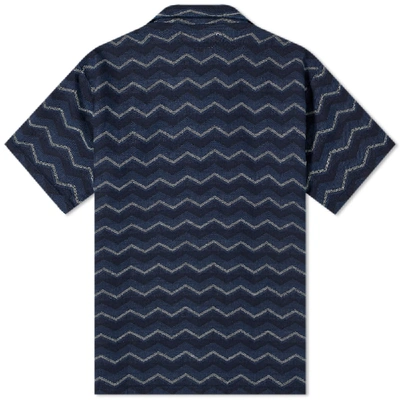 Shop Fdmtl Vacation Shirt In Blue