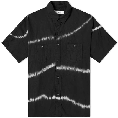 Shop Fdmtl Short Sleeve Tie Dye Shirt In Black