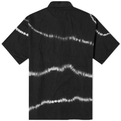 Shop Fdmtl Short Sleeve Tie Dye Shirt In Black