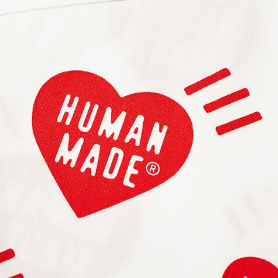 Shop Human Made Heart Pattern Aloha Shirt In White