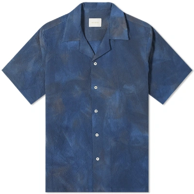 Shop Aimé Leon Dore Spray Dye Leisure Shirt In Blue