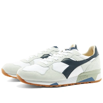 Diadora Trident 90 C Sw Sneakers In White And Blue | ModeSens
