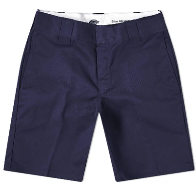 Shop Dickies Slim Straight Work Short In Blue