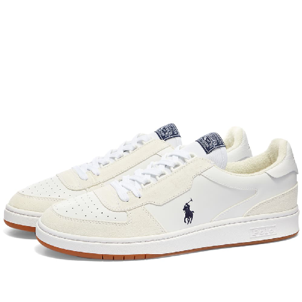 ralph lauren white tennis shoes