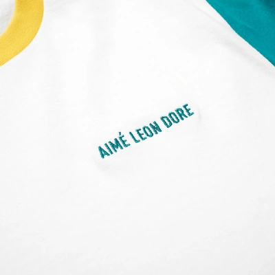 Shop Aimé Leon Dore Colour Block Tee In Multi